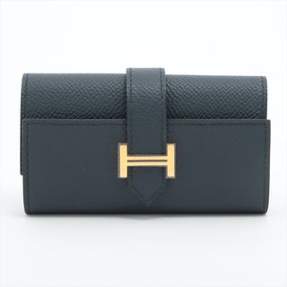 エルメス(Hermes)のエルメス ベアンキーケース ヴォーエプソン  ブルーインディゴ レディース(キーケース)