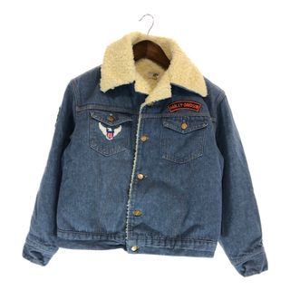 カーハート(carhartt)のSALE///// 70年代 USA製 Carhartt カーハート Harley Davidson カスタム ボア デニムジャケット アメカジ アウター  (メンズM)  P4731(Gジャン/デニムジャケット)