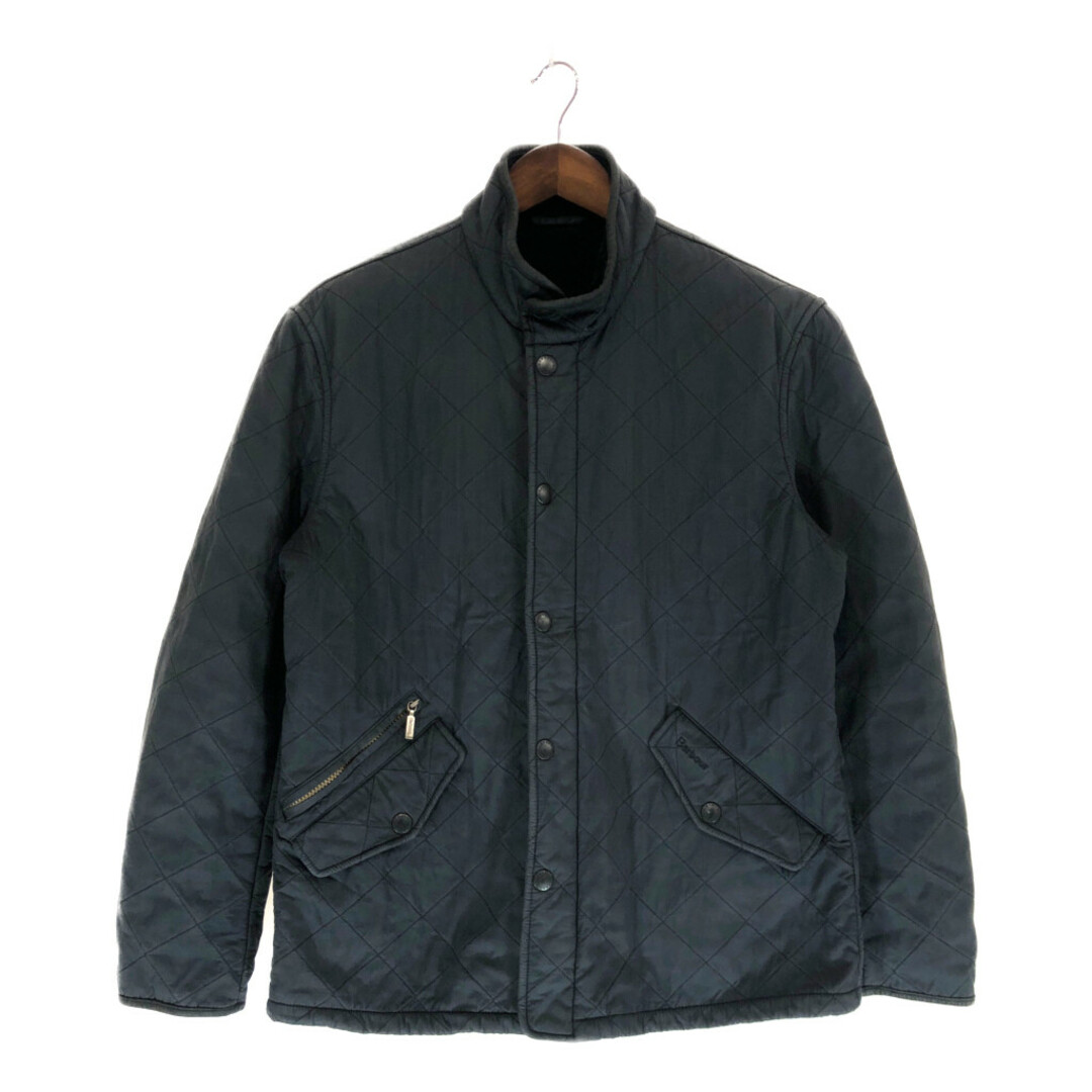 SALE///// Barbour バブアー キルティング ジャケット アウター ブラック (メンズ L)   P4762背中腰キズ