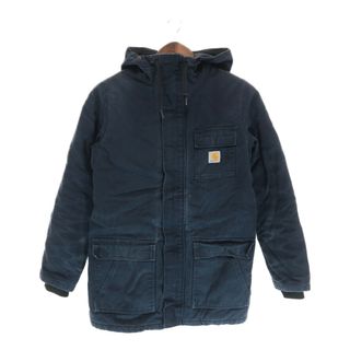 カーハート(carhartt)のSALE///// Carhartt カーハート シベリアンパーカー ジャケット ワーク ダック地 アウター 防寒 ネイビー (メンズ S) 中古 古着 P4776(その他)