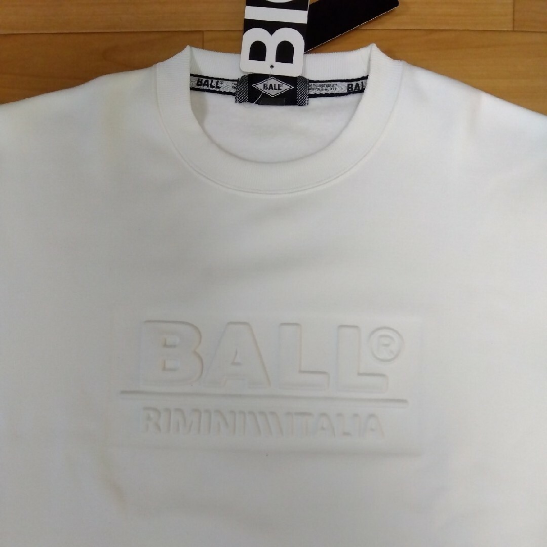 BALL(ボール)のL　ボール　BALL 新品　メンズトレーナー　ホワイト メンズのトップス(スウェット)の商品写真