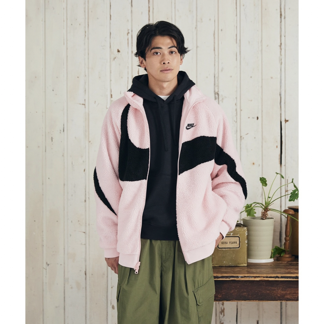 新品★NIKE★リバーシブル★ボア★ジャケット★ピンク★男女兼用★XLサイズ 新品★NIKE★リバーシブル★ボア★ジャケット★ピンク★男女兼用★XLサイズ