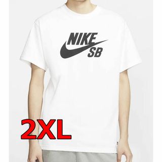 ナイキ(NIKE)のXXL NIKESB ロゴスケートボードTシャツ白CV7540-100ナイキ(Tシャツ/カットソー(半袖/袖なし))