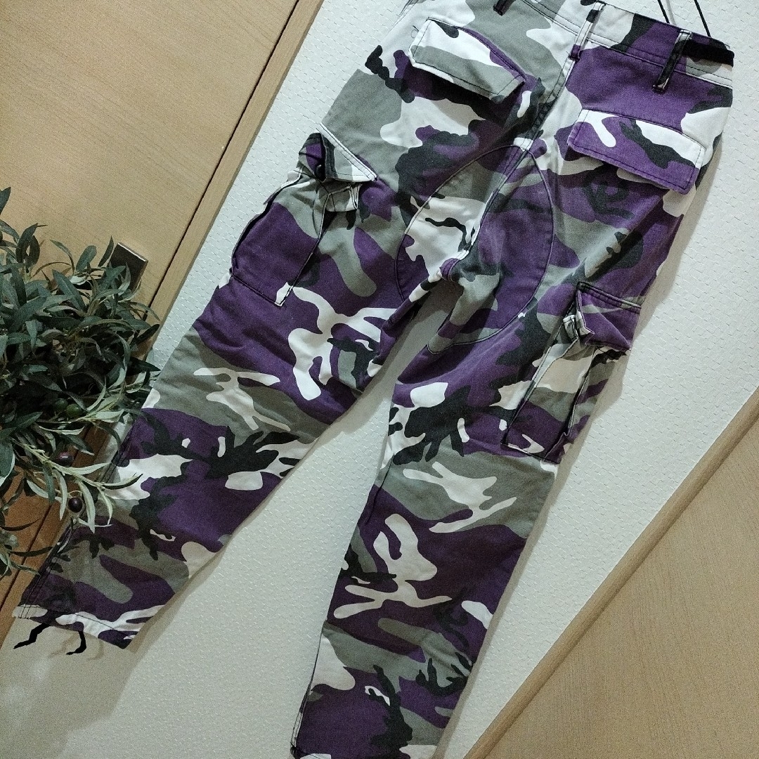 MILITARY - 古着 メンズ ミニタリー 紫 迷彩柄 カモフラ MILITARY - 古着 メンズ ミニタリー 紫 迷彩柄 カモフラ
