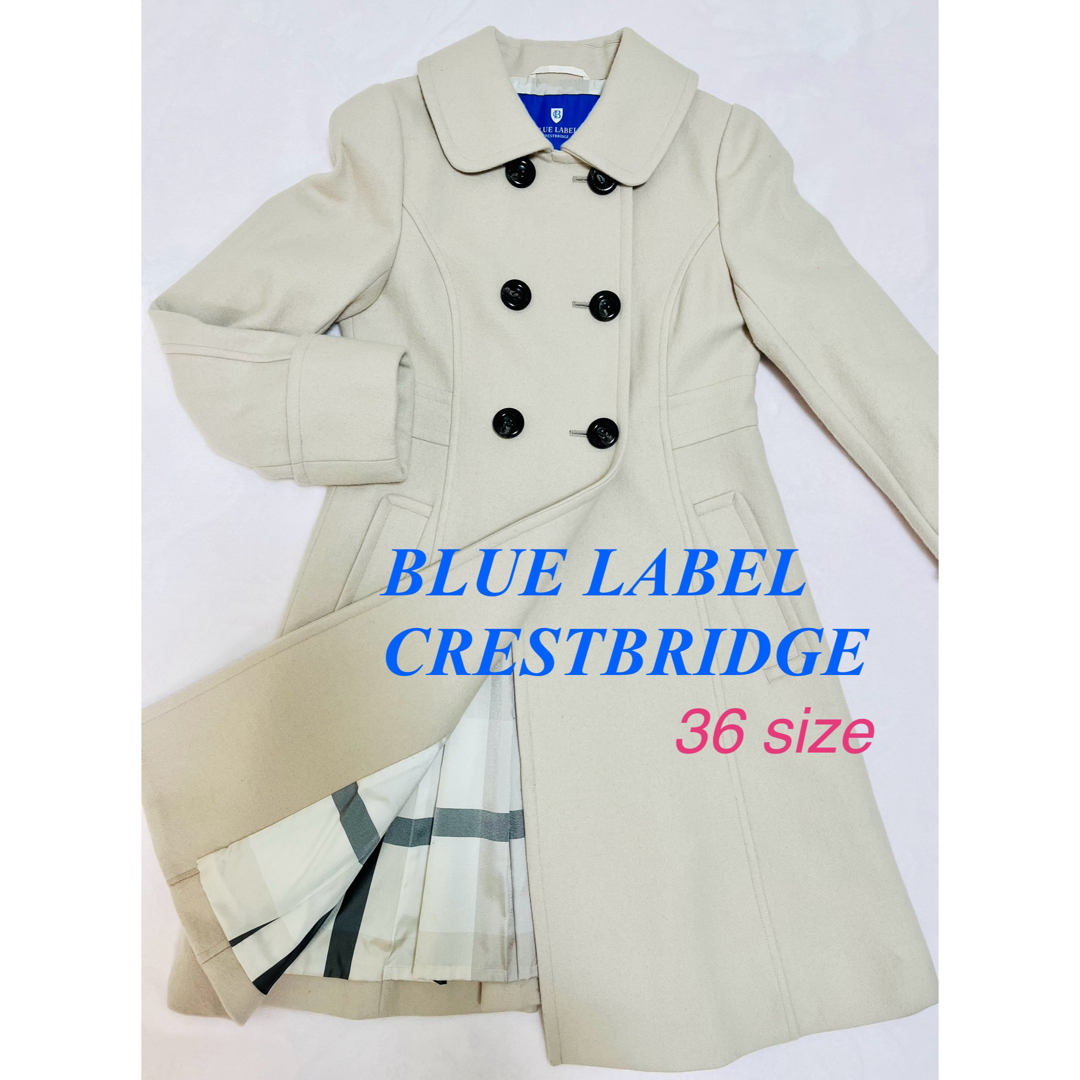 BLACK LABEL CRESTBRIDGE(ブラックレーベルクレストブリッジ)のBLUE LABEL CRESTBRIDGE  ブルーレーベル コート 36 レディースのジャケット/アウター(ロングコート)の商品写真