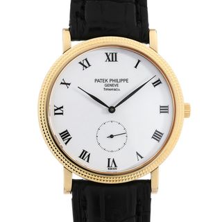 パテックフィリップ(PATEK PHILIPPE)のパテックフィリップ カラトラバ Cal.215 PS ティファニーWネーム 3919J-001 メンズ 中古 腕時計(腕時計(アナログ))