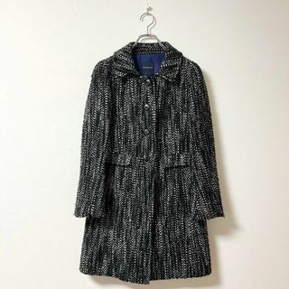 【美品】トゥモローランドコレクション モヘア混 ツイードコート