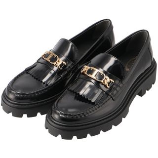 TOD新品　TOD'S ドライビングシューズ　黒エナメル　37  ローファー