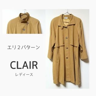 CLAIR / クレール スプリングコート 薄手 春 秋 芥子色 マスタード色(ロングコート)