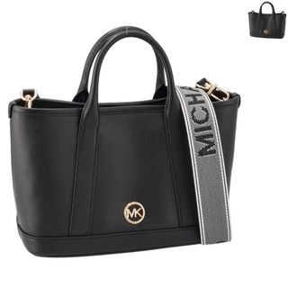 マイケルコース(Michael Kors)のマイケル マイケル コース MICHAEL MICHAEL KORS トートバッグ スモール LUISA ロゴベルト ペブルドレザー ショルダー クロスボディバッグ 2024年春夏新作 30R4G99T1L 0020 (ハンドバッグ)