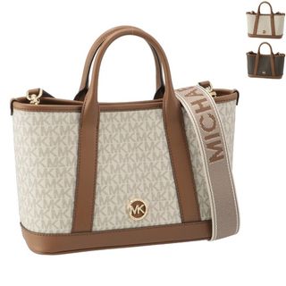 マイケルコース(Michael Kors)のマイケル マイケル コース MICHAEL MICHAEL KORS トートバッグ スモール LUISA ロゴベルト シグネチャーキャンバス ショルダー クロスボディバッグ 2024年春夏新作 30R4G99T1V 0005 (ハンドバッグ)