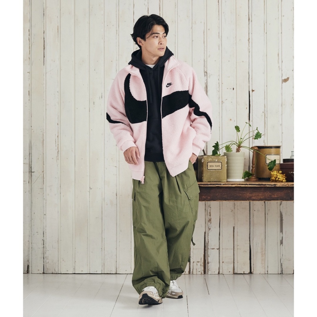 NIKE - 新品☆NIKE☆リバーシブル☆ボア☆ジャケット☆ピンク NIKE - 新品☆NIKE☆リバーシブル☆ボア☆ジャケット☆ピンク