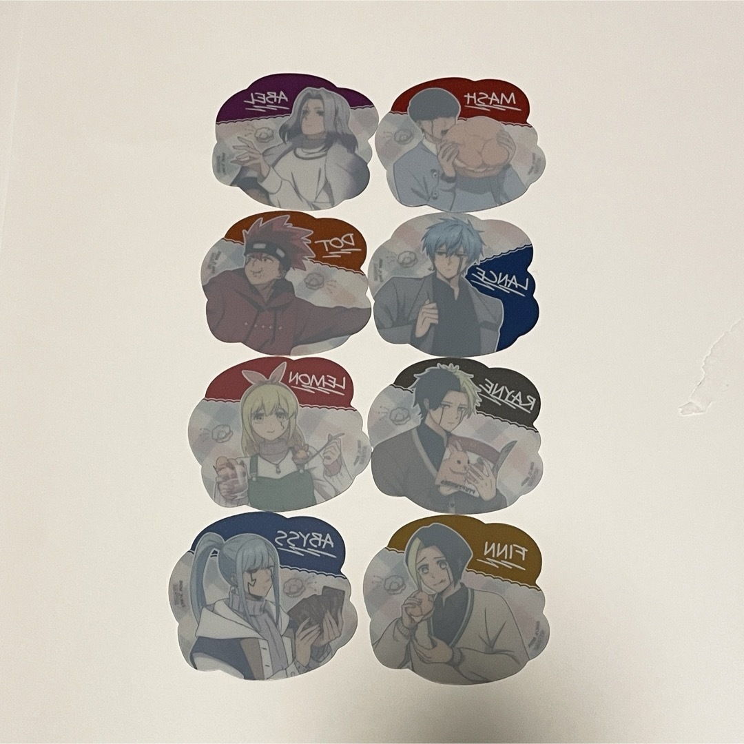 [ナムコ限定]マッシュル　シュークリーム型クリアカード全8種コンプセット エンタメ/ホビーのアニメグッズ(その他)の商品写真