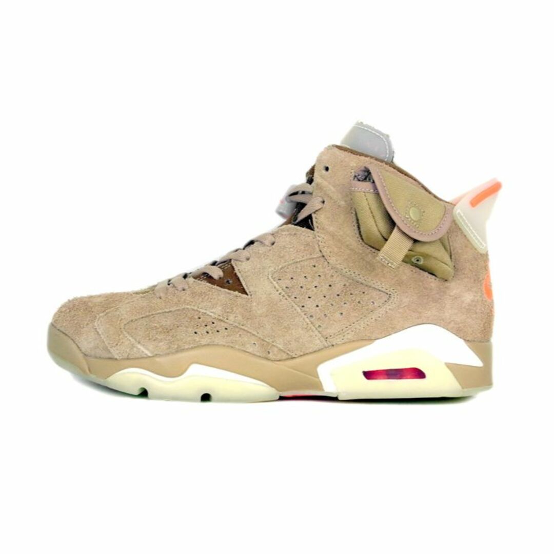 ナイキ NIKE × トラヴィス スコット TRAVIS SCOTT ■ 【 AIR JORDAN 6 British Khaki DH0690 200 】 エア ジョーダン 6 ブリティッシュ カーキ スニーカー f2031230cmアウトソール最大横