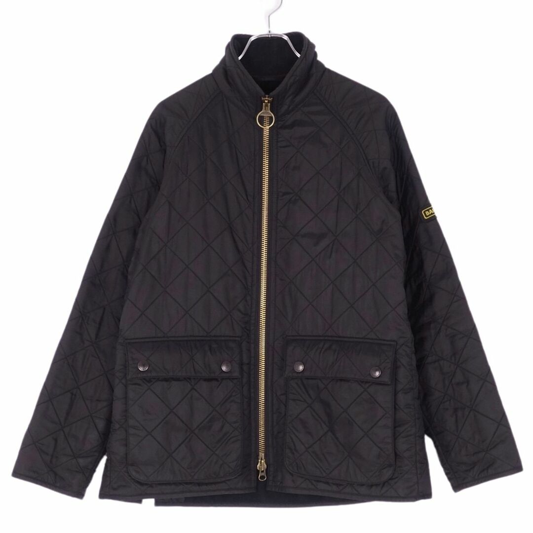 素材表地バブアー Barbour ジャケット キルティングジャケット ジップアップ POLAR QUILT SL ポーラーキルト 中綿入り アウター メンズ L ブラック