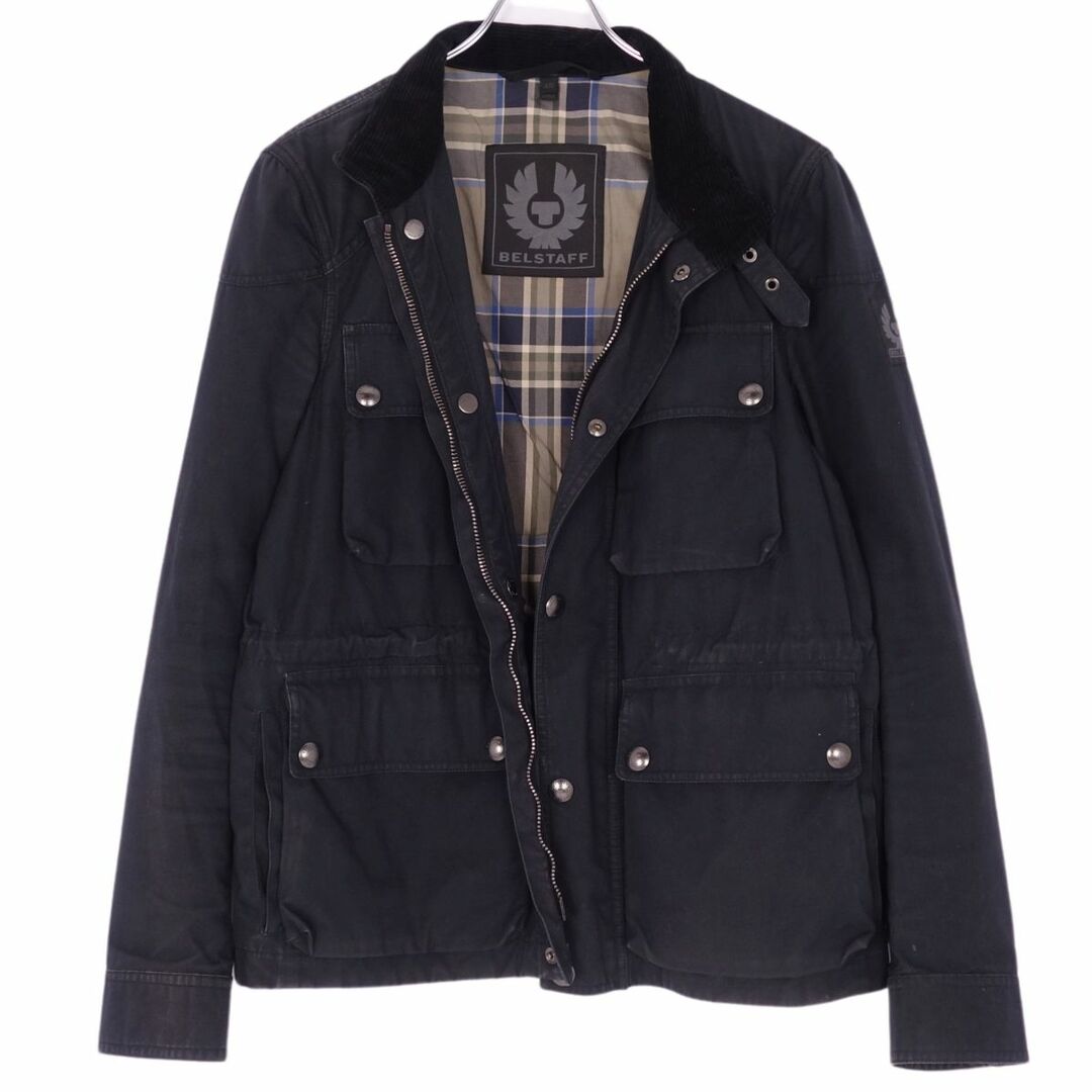 BELSTAFF(ベルスタッフ)のベルスタッフ BELSTAFF ジャケット Barningham Oyster Jacket バーニンガムオイスタージャケット モーターサイクルジャケット アウター メンズ 48(M相当) ブラック メンズのジャケット/アウター(その他)の商品写真