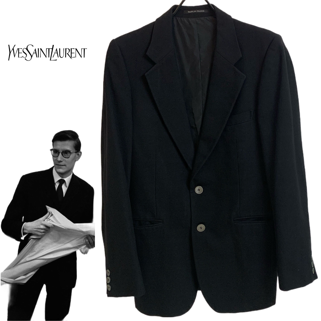 YVES SAINT LAURENT 80s フランス製 テーラードジャケット