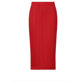 プリーツプリーズイッセイミヤケ(PLEATS PLEASE ISSEY MIYAKE)の【1月新作！新品・未使用！厚地のTHICKER BOTTOMS 1スカート(ロングスカート)