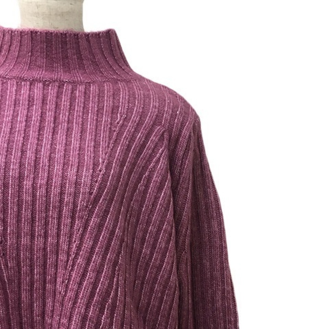 DouDou(ドゥドゥ)のドゥドゥ セーター ニット プルオーバー ハイネック 長袖 F ピンク 紫 レディースのトップス(ニット/セーター)の商品写真