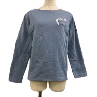 グラニフ(Graniph)のグラニフ Tシャツ カットソー プルオーバー ラウンドネック 長袖 SS 水色(Tシャツ(長袖/七分))