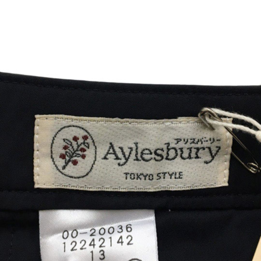 Aylesbury(アリスバーリー)のアリスバーリー スカート タイト 膝丈 無地 スリット ストレッチ 13 黒 レディースのスカート(ひざ丈スカート)の商品写真