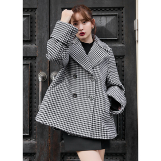 ハーリップトゥ(Her lip to)のHerlipto Proust Wool-Blend Melton Coat S(ピーコート)