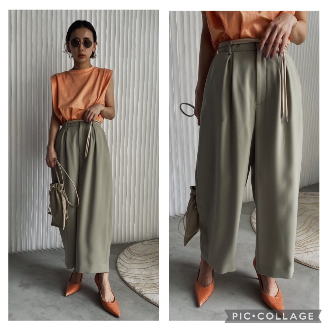 Ameri VINTAGE(アメリヴィンテージ)の美品 日本製 AMERI CURVA BERMUDA PANTS 16,500円 レディースのパンツ(カジュアルパンツ)の商品写真