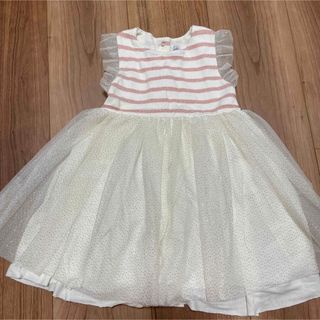 プチバトー(PETIT BATEAU)の美品　プチバトー  ワンピース80(ワンピース)