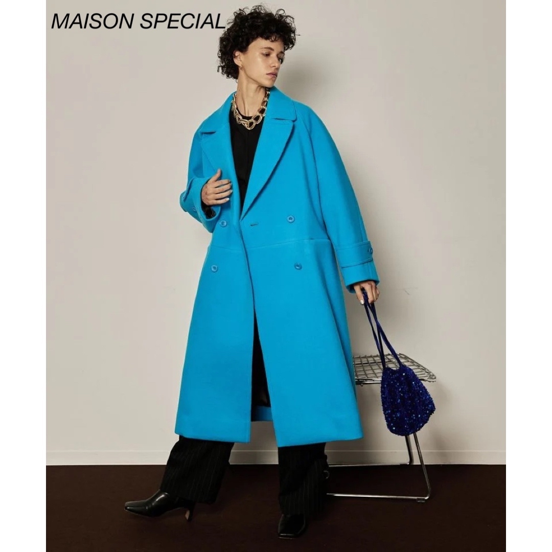 70裄丈MAISON SPECIAL Super140 Melton Over Coat