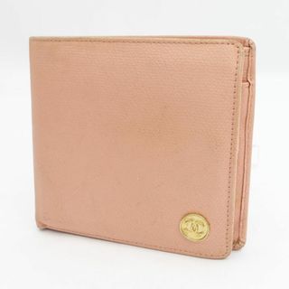 シャネル(CHANEL)のCHANEL / シャネル ◆二つ折り財布 ココ レザー ピンク 【財布/サイフ/ウォレット/wallet/コイン】 ブランド【中古】 [0220476578](財布)