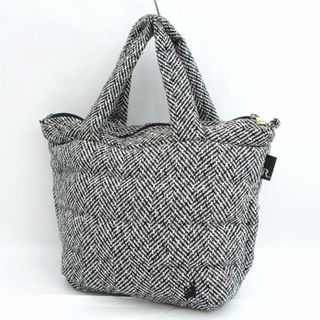 ルートート(ROOTOTE)のROOTOTE / ルートート ◆トートバッグ/中綿入り/グレー×ブラック 【バッグ/バック/BAG/鞄/カバン】 レディースファッション【中古】 [0220477465](トートバッグ)