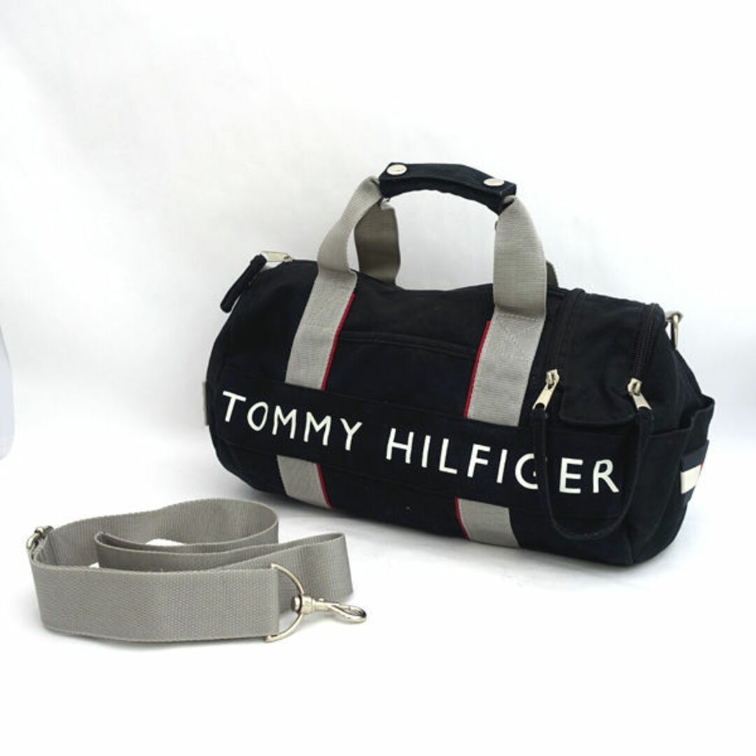 TOMMY HILFIGER / トミーヒルフィガー ◆ミニボストンバッグ/2WAYバッグ/ロゴ/ブラック 【バッグ/バック/BAG/鞄/カバン】  メンズファッション【中古】 [0220477724] | フリマアプリ ラクマ