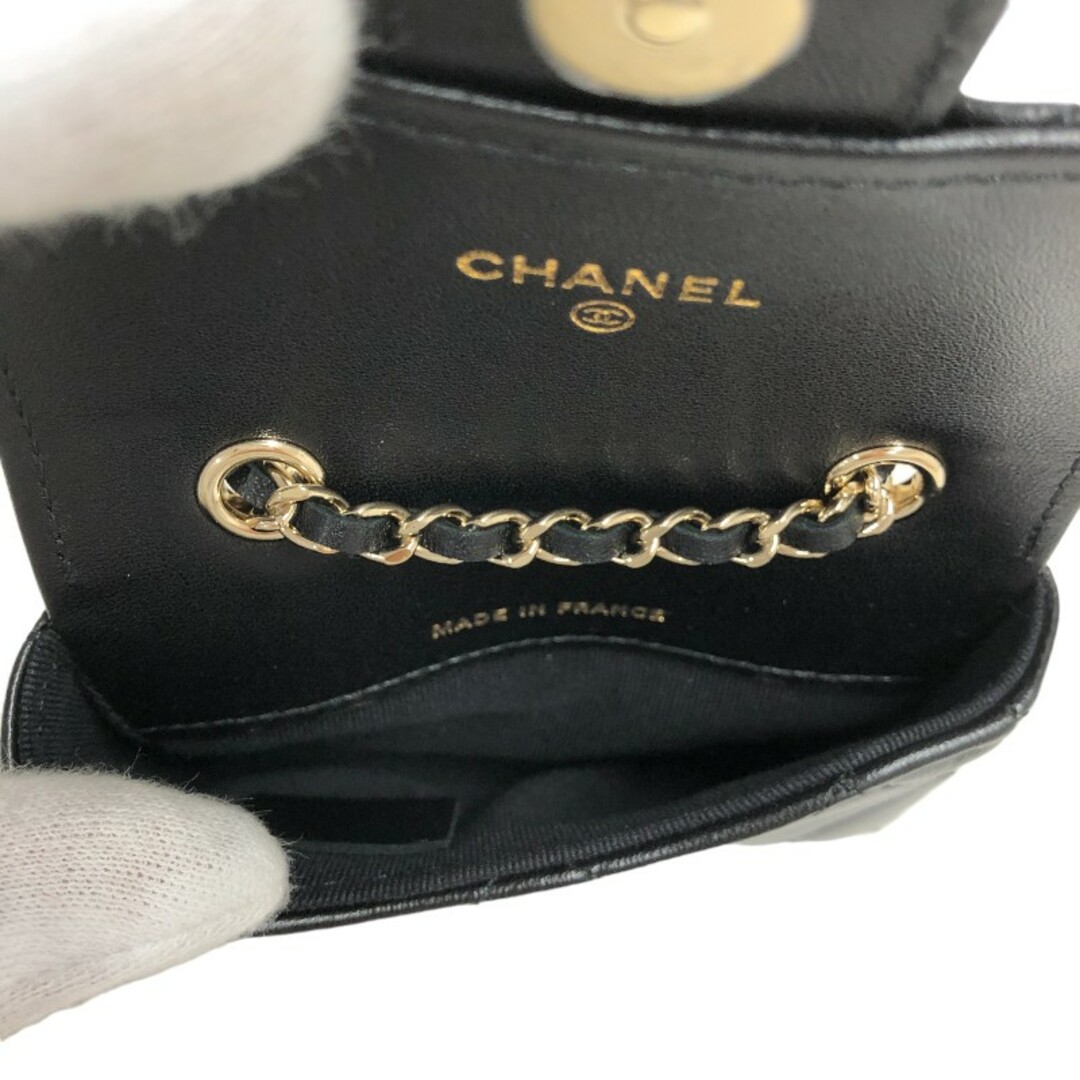 CHANEL(シャネル)の　シャネル CHANEL マトラッセ ベルトバッグ リボンチェーン AP2427 31番台 ブラック ゴールド金具 ラムスキン レディース ショルダーバッグ レディースのバッグ(ショルダーバッグ)の商品写真