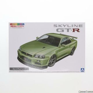 アオシマ(AOSHIMA)のプリペイントモデル No.03-C 1/24 ニッサン BNR34 スカイライン GT-R V・spec II Nur '02(ミレニアムジェイド) プラモデル(065594) アオシマ(プラモデル)