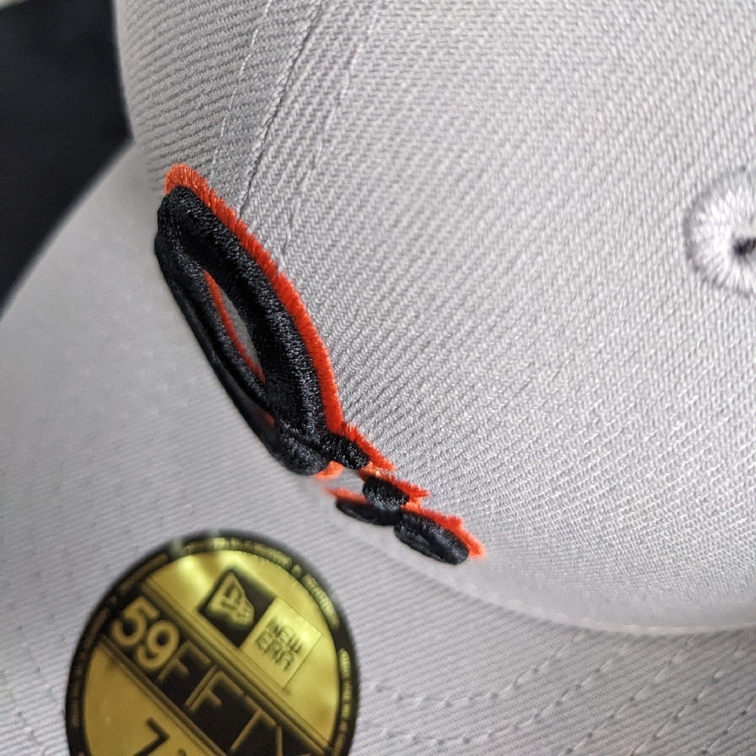 NEW ERA(ニューエラー)のボルチモア・オリオールズ　ニューエラ　海外別注　つば裏オレンジ　7-3/8 メンズの帽子(キャップ)の商品写真