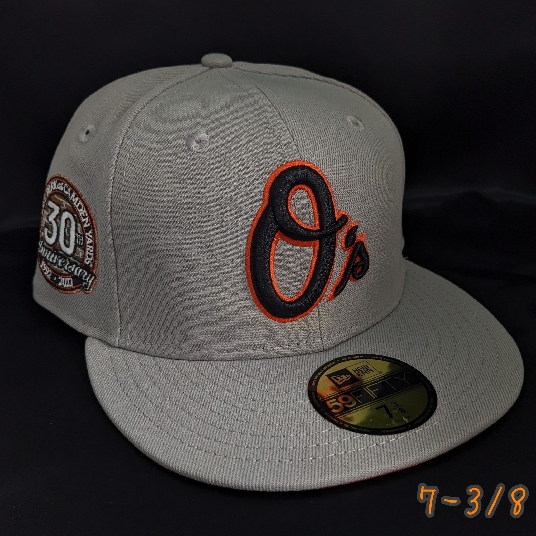 NEW ERA(ニューエラー)のボルチモア・オリオールズ　ニューエラ　海外別注　つば裏オレンジ　7-3/8 メンズの帽子(キャップ)の商品写真