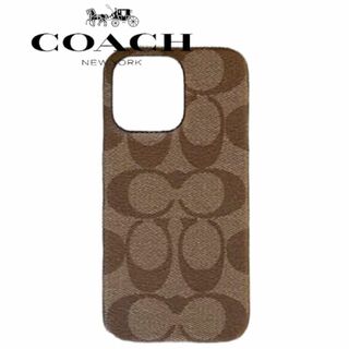 コーチ(COACH)の【新品】COACH コーチ シグネチャーiPhone13proケース カーキ(iPhoneケース)