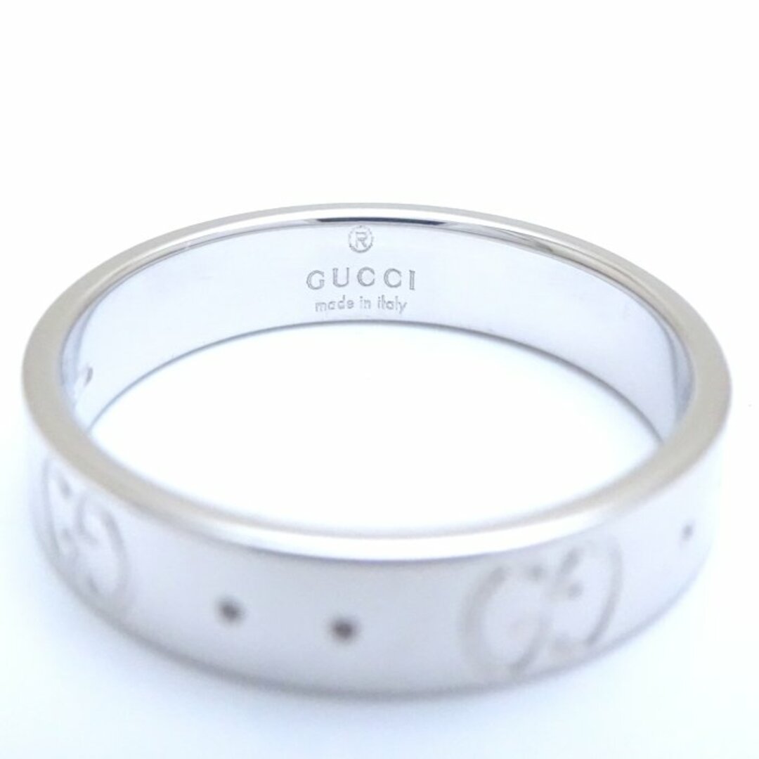 Gucci(グッチ)のGUCCI グッチ アイコン リング 指輪 #10 9.5号 K18WG ホワイトゴールド/291068【中古】【BJ】 レディースのアクセサリー(リング(指輪))の商品写真