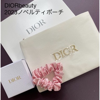 ディオール(Dior)のDIOR BEAUTY ノベルティポーチ　シュシュおまけ付(ポーチ)