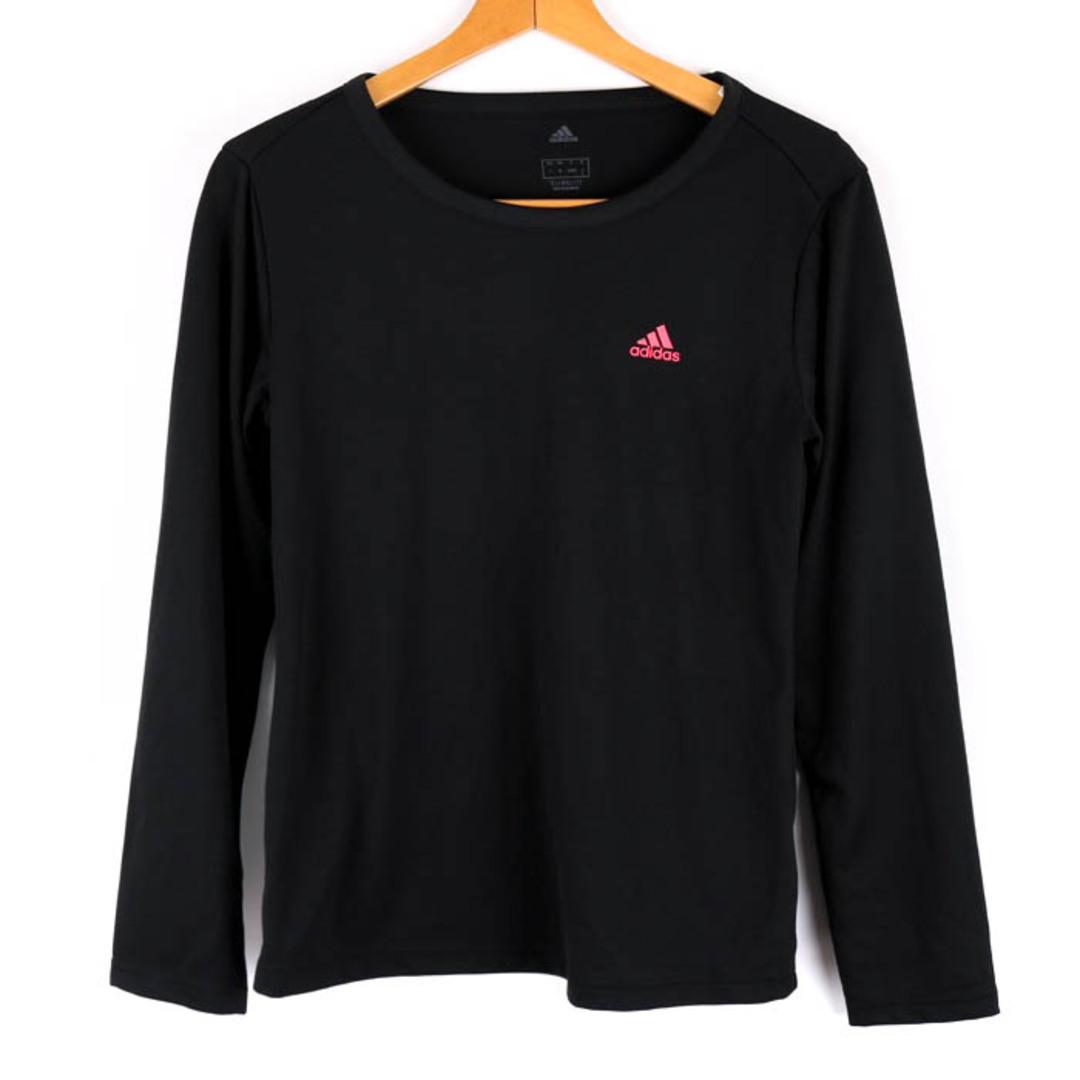 adidas(アディダス)のアディダス Tシャツ 長袖 クライマライト スポーツウエア トップス レディース Lサイズ ブラック adidas レディースのトップス(Tシャツ(長袖/七分))の商品写真