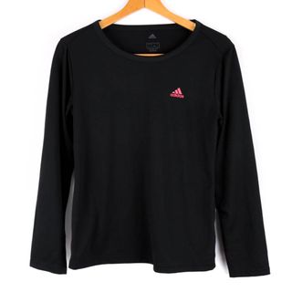 アディダス(adidas)のアディダス Tシャツ 長袖 クライマライト スポーツウエア トップス レディース Lサイズ ブラック adidas(Tシャツ(長袖/七分))