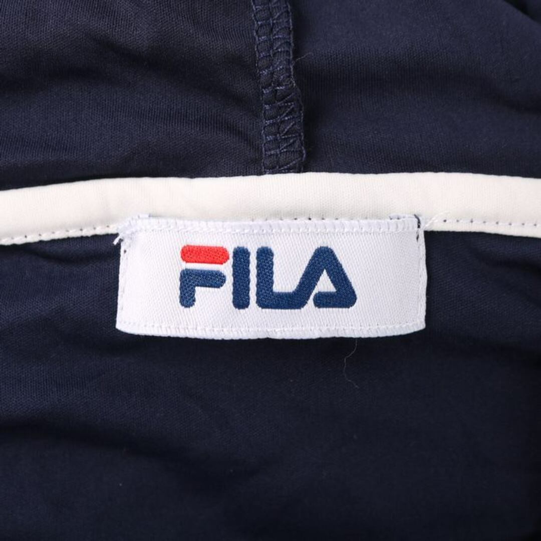 FILA(フィラ)のフィラ ジップアップパーカー サムホール 大きいサイズ スポーツウエア トップス レディース LLサイズ ネイビー FILA レディースのトップス(パーカー)の商品写真