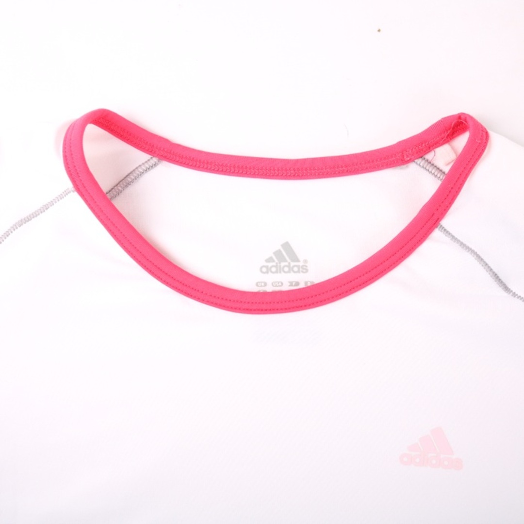 adidas(アディダス)のアディダス Tシャツ 長袖 クライマライト ストレッチ スポーツウエア トップス レディース Lサイズ ホワイト adidas レディースのトップス(Tシャツ(長袖/七分))の商品写真