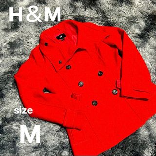 H&M - Pコート 赤 H＆M エイチアンドエム