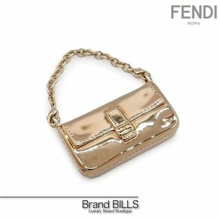 フェンディ(FENDI)の美品 フェンディ チャーム バッグチャーム キーホルダー マンマバケット モチーフ メタル ゴールド(チャーム)