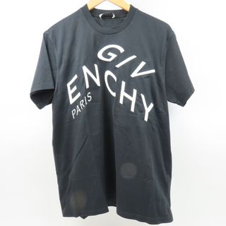 ジバンシィ(GIVENCHY)の極美品 GIVENCHY ジバンシィ Tシャツ トップス ロゴ カットソー XS 半袖シャツ コットン ブラック メンズ【中古】(シャツ)