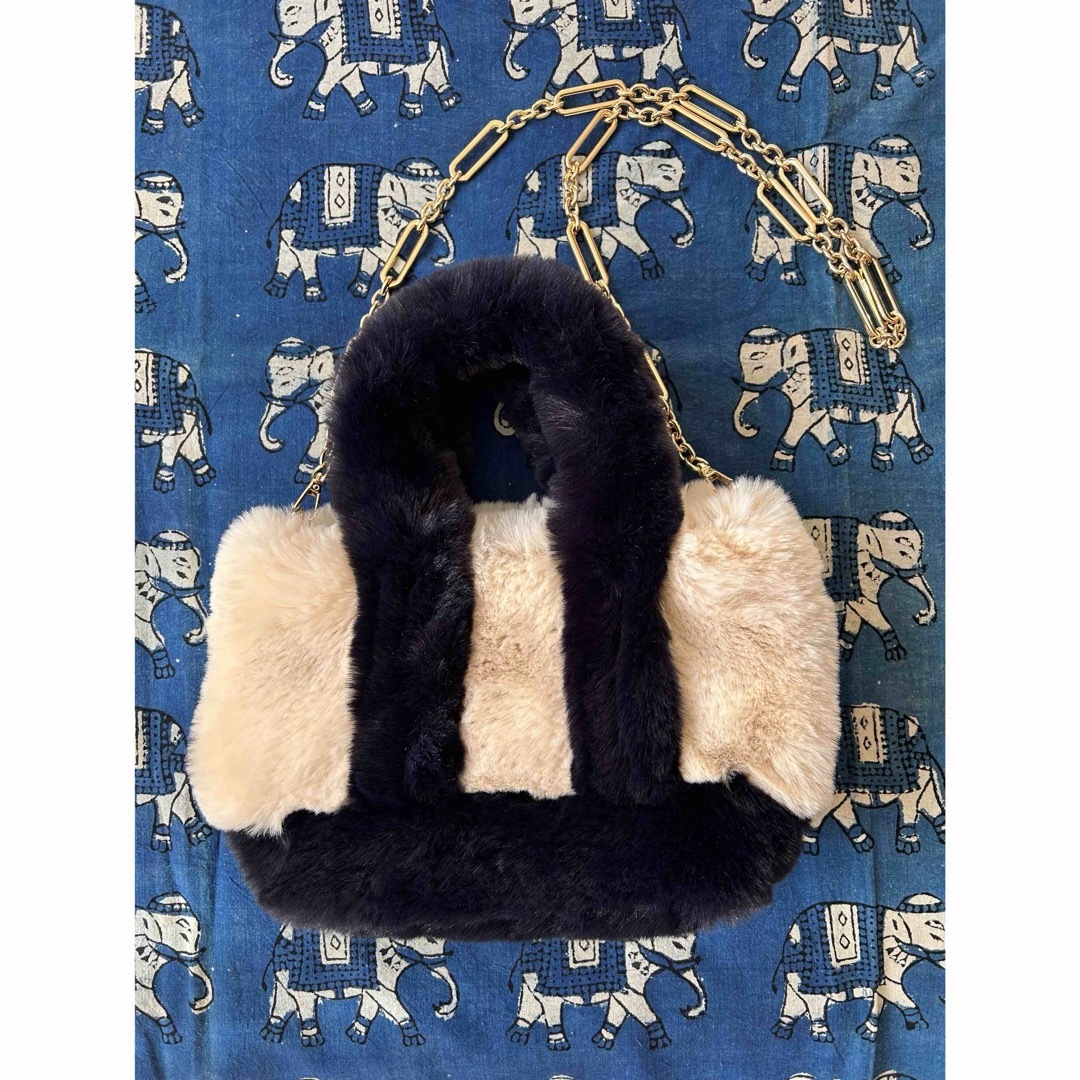 GOOD GRIEF! FAUX FUR TOTE BAG SMALLバッグ