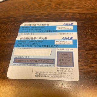 エーエヌエー(ゼンニッポンクウユ)(ANA(全日本空輸))のANA 株主優待番号　2枚(航空券)