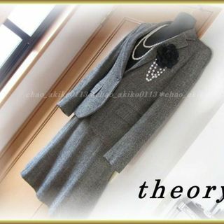 セオリー(theory)のtheoryセオリー スーツ シルク混 ヘリボーンストライプ ツイード X0(スーツ)