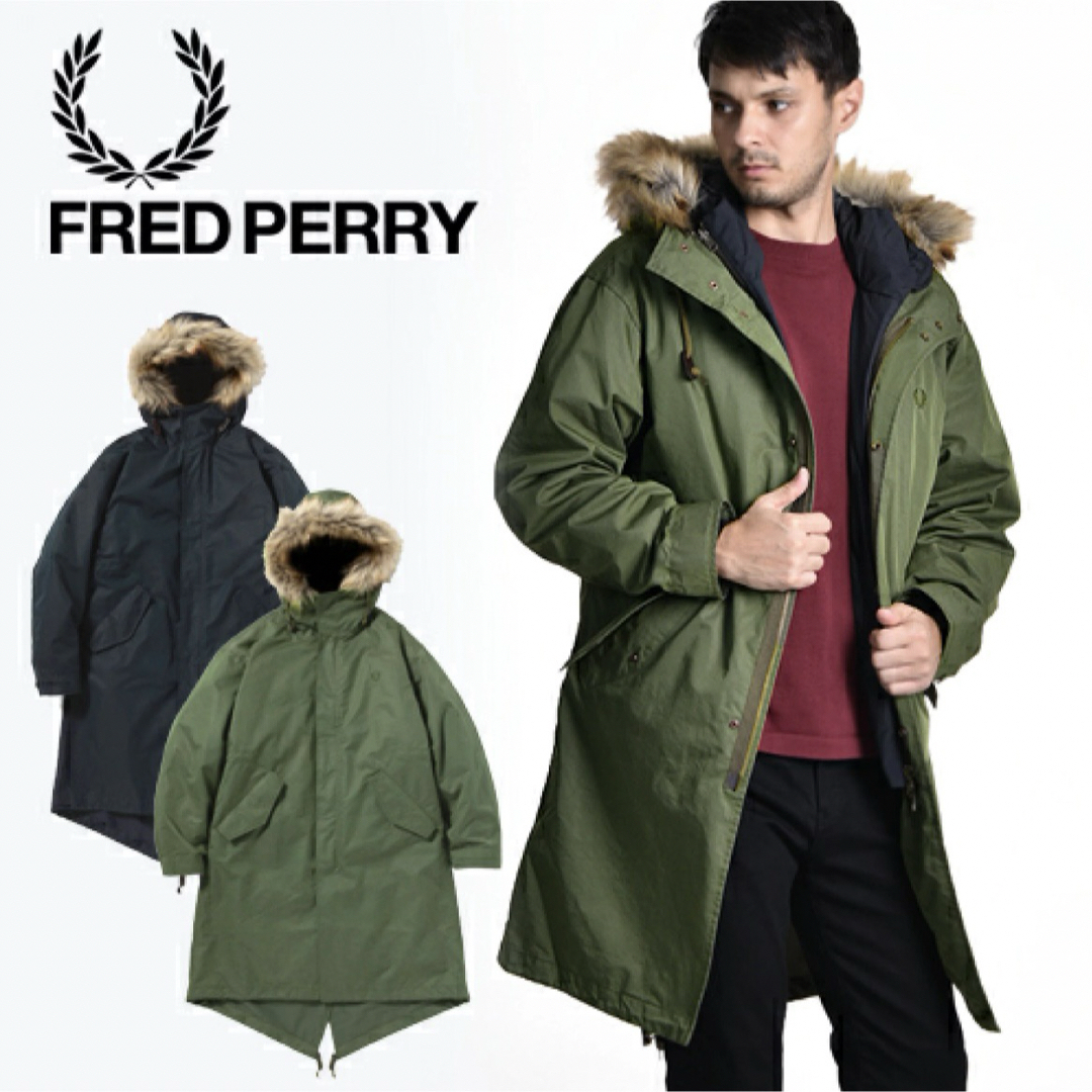 FRED PERRY(フレッドペリー)のFRED PERRY 3way ミリタリーモッズコート F2607 メンズのジャケット/アウター(モッズコート)の商品写真